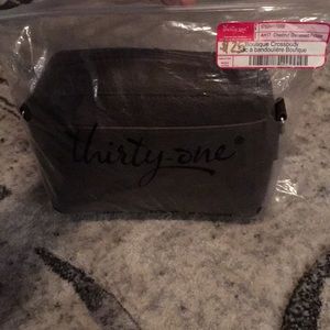 Boutique brown leather crossbody.